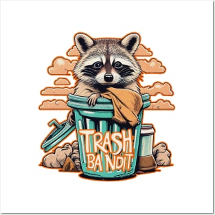 Raccoon trash bandit Posters and Art